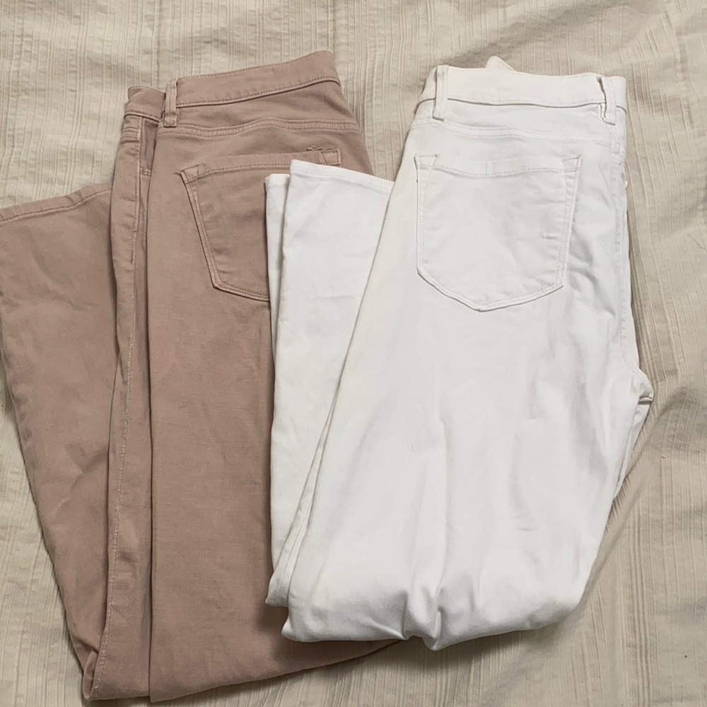 Loft Modern Skinny Jeans (White)